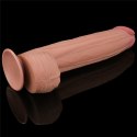 12'' King Sized Sliding Skin Dual Layer Dong Lovetoy 12'' King Sized Sliding Skin Dual Layer Dong Lovetoy