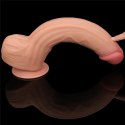 12'' King Sized Sliding Skin Dual Layer Dong Lovetoy 12'' King Sized Sliding Skin Dual Layer Dong Lovetoy