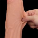 12'' King Sized Sliding Skin Dual Layer Dong Lovetoy 12'' King Sized Sliding Skin Dual Layer Dong Lovetoy