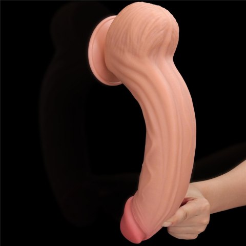 12'' King Sized Sliding Skin Dual Layer Dong Lovetoy 12'' King Sized Sliding Skin Dual Layer Dong Lovetoy