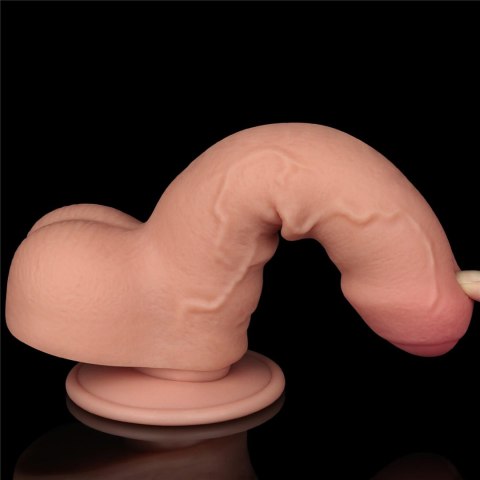 7'' Sliding Skin Dual Layer Dong Flesh Lovetoy 7'' Sliding Skin Dual Layer Dong Flesh Lovetoy