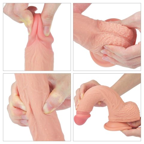 8.5'' Dual layered Platinum Silicone Cock Lovetoy 8.5'' Dual layered Platinum Silicone Cock Lovetoy