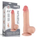 8'' Sliding Skin Dual Layer Dong Flesh Lovetoy 8'' Sliding Skin Dual Layer Dong Flesh Lovetoy