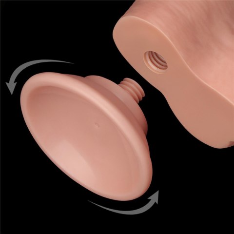 8'' Sliding Skin Dual Layer Dong Flesh Lovetoy 8'' Sliding Skin Dual Layer Dong Flesh Lovetoy
