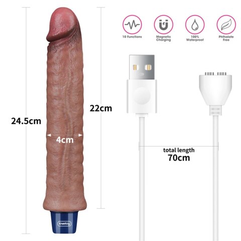 9.5" REAL SOFTEE Rechargeable Silicone Vibrating Dildo Lovetoy 9.5" REAL SOFTEE Rechargeable Silicone Vibrating Dildo Lovetoy