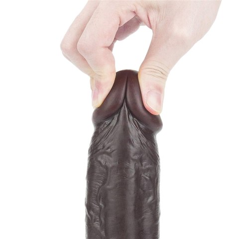 9.5'' Sliding Skin Dual Layer Dong - Black Lovetoy 9.5'' Sliding Skin Dual Layer Dong - Black Lovetoy