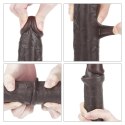 9.5'' Sliding Skin Dual Layer Dong - Black Lovetoy 9.5'' Sliding Skin Dual Layer Dong - Black Lovetoy