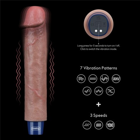 9" REAL SOFTEE Rechargeable Silicone Vibrating Dildo Lovetoy 9" REAL SOFTEE Rechargeable Silicone Vibrating Dildo Lovetoy