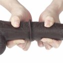 9'' Sliding Skin Dual Layer Dong - Black Lovetoy 9'' Sliding Skin Dual Layer Dong - Black Lovetoy