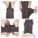 9'' Sliding Skin Dual Layer Dong - Black Lovetoy 9'' Sliding Skin Dual Layer Dong - Black Lovetoy