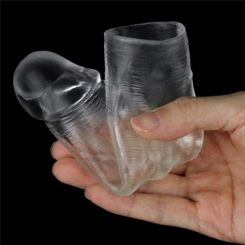 Flawless Clear Penis Sleeve Add 1'' Lovetoy Flawless Clear Penis Sleeve Add 1'' Lovetoy