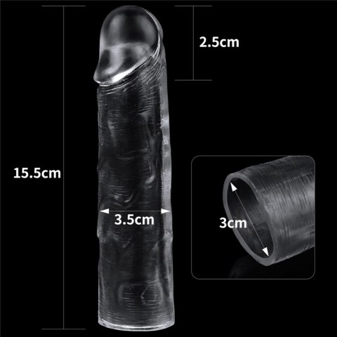 Flawless Clear Penis Sleeve Add 1'' Lovetoy Flawless Clear Penis Sleeve Add 1'' Lovetoy