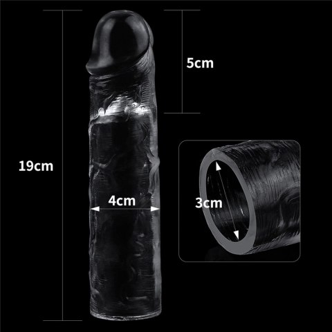 Flawless Clear Penis Sleeve Add 2'' Lovetoy Flawless Clear Penis Sleeve Add 2'' Lovetoy