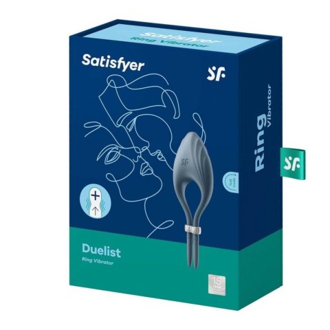Pierścień-Duelist Ring Vibrator (Dark blue) Satisfyer Pierścień-Duelist Ring Vibrator (Dark blue) Satisfyer