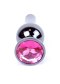 Korek Analny z Diamencikiem (PINK) - Dark Silver BUTT PLUG