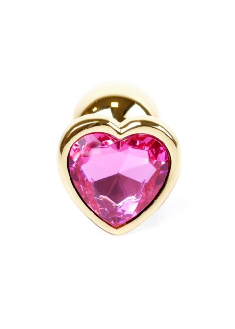 Plug-Jewellery Gold Heart PLUG- Pink B - Series HeavyFun Plug-Jewellery Gold Heart PLUG- Pink B - Series HeavyFun