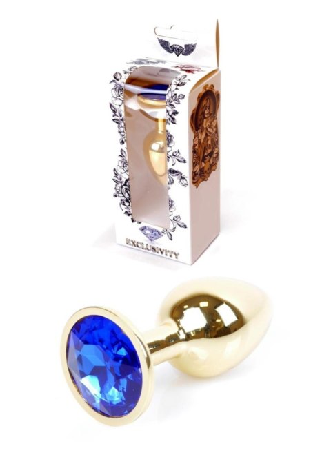 Plug-Jewellery Gold PLUG- Dark Blue B - Series HeavyFun Plug-Jewellery Gold PLUG- Dark Blue B - Series HeavyFun