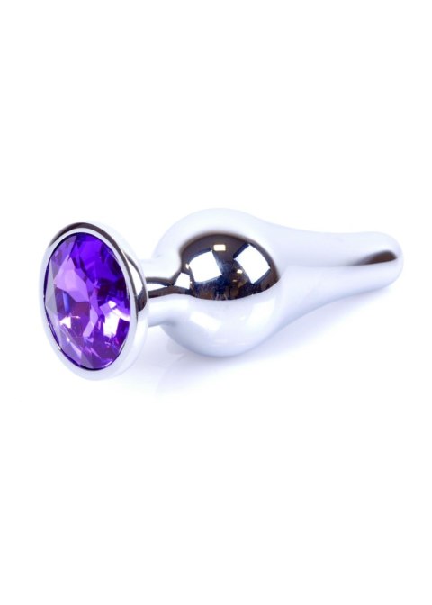 Plug-Jewellery Silver BUTT PLUG- Purple B - Series HeavyFun Plug-Jewellery Silver BUTT PLUG- Purple B - Series HeavyFun