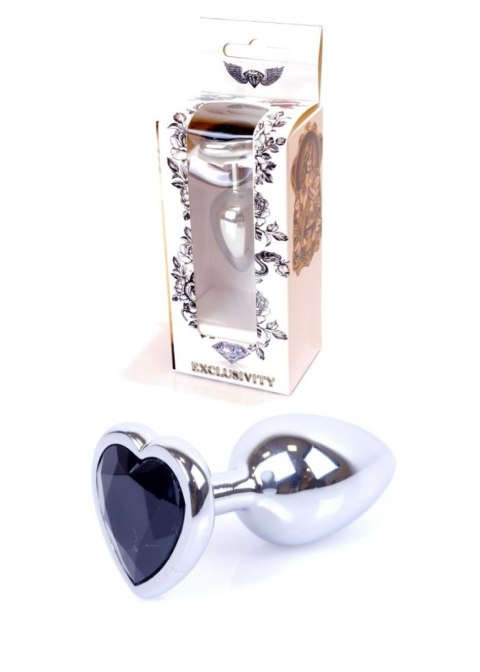 Plug-Jewellery Silver Heart PLUG- Black B - Series HeavyFun Plug-Jewellery Silver Heart PLUG- Black B - Series HeavyFun