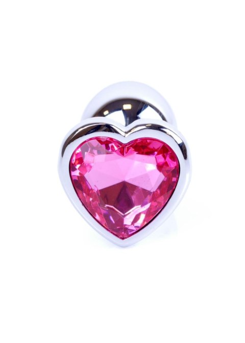 Plug-Jewellery Silver Heart PLUG- Pink B - Series HeavyFun Plug-Jewellery Silver Heart PLUG- Pink B - Series HeavyFun