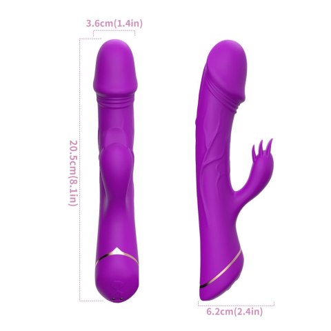 Rubberco Purple, 2* 9 vibration functions B - Series Joy Rubberco Purple, 2* 9 vibration functions B - Series Joy