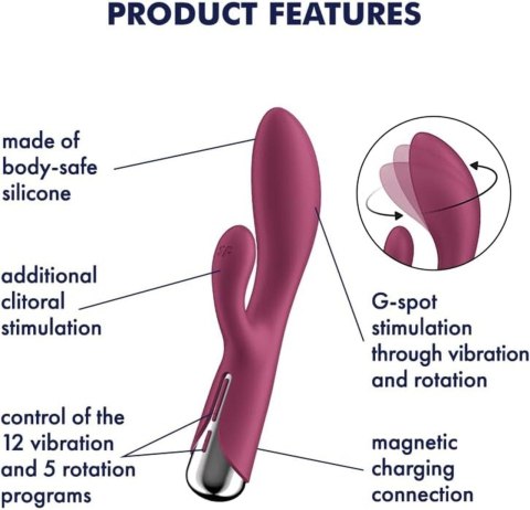 Satisfyer Spinning Rabbit 1 Red Satisfyer Satisfyer Spinning Rabbit 1 Red Satisfyer