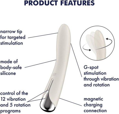 Satisfyer Spinning Vibe 1 Beige Satisfyer Satisfyer Spinning Vibe 1 Beige Satisfyer