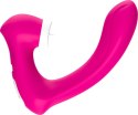 Stymulator silicone 2*9 vibration function Rose Red B - Series Joy Stymulator silicone 2*9 vibration function Rose Red B - Series Joy
