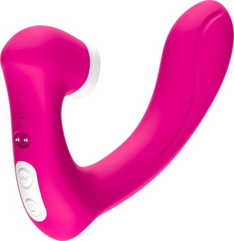 Stymulator silicone 2*9 vibration function Rose Red B - Series Joy Stymulator silicone 2*9 vibration function Rose Red B - Series Joy