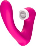Stymulator silicone 2*9 vibration function Rose Red B - Series Joy Stymulator silicone 2*9 vibration function Rose Red B - Series Joy