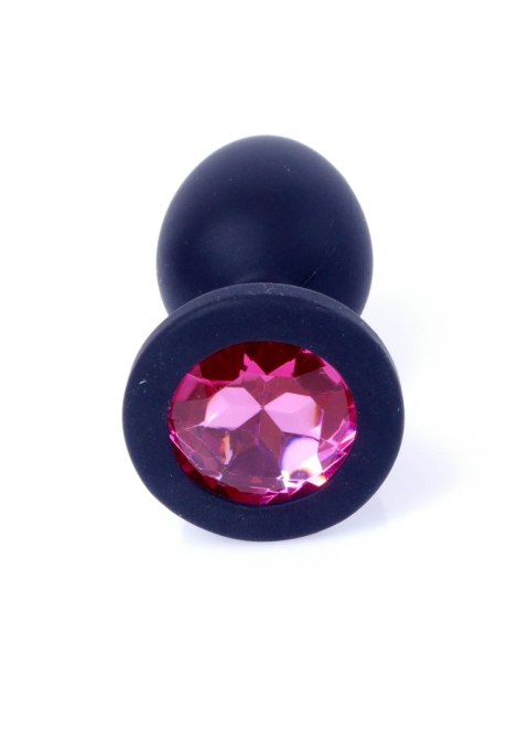 Plug-Jewellery Black Silicon PLUG Small- Pink Diamond B - Series HeavyFun Plug-Jewellery Black Silicon PLUG Small- Pink Diamond B - Series HeavyFun