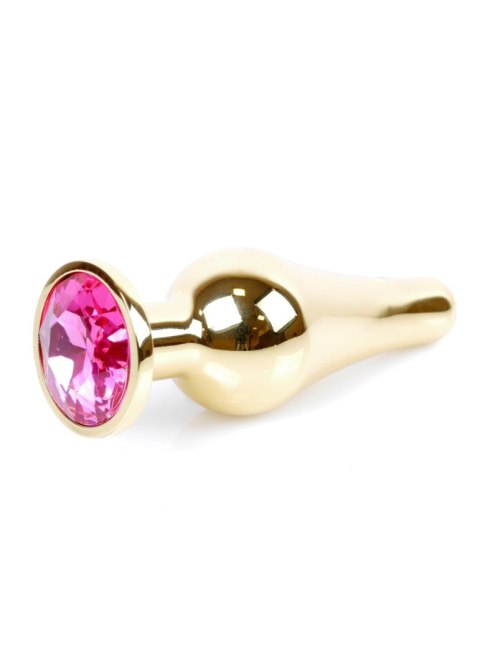 Plug-Jewellery Gold BUTT PLUG- Pink B - Series HeavyFun Plug-Jewellery Gold BUTT PLUG- Pink B - Series HeavyFun