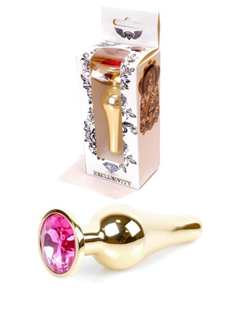 Plug-Jewellery Gold BUTT PLUG- Pink B - Series HeavyFun Plug-Jewellery Gold BUTT PLUG- Pink B - Series HeavyFun