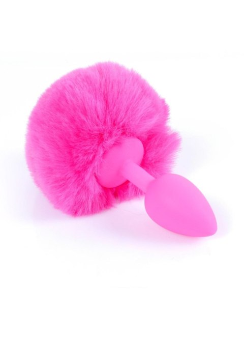 Plug-Jewellery Silicon PLUG - Bunny Tail - Pink B - Series HeavyFun Plug-Jewellery Silicon PLUG - Bunny Tail - Pink B - Series HeavyFun