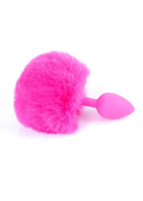 Plug-Jewellery Silicon PLUG - Bunny Tail - Pink B - Series HeavyFun Plug-Jewellery Silicon PLUG - Bunny Tail - Pink B - Series HeavyFun