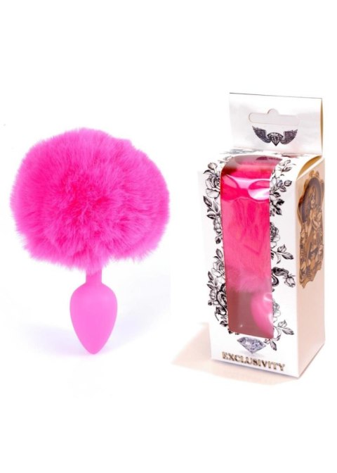 Plug-Jewellery Silicon PLUG - Bunny Tail - Pink B - Series HeavyFun Plug-Jewellery Silicon PLUG - Bunny Tail - Pink B - Series HeavyFun