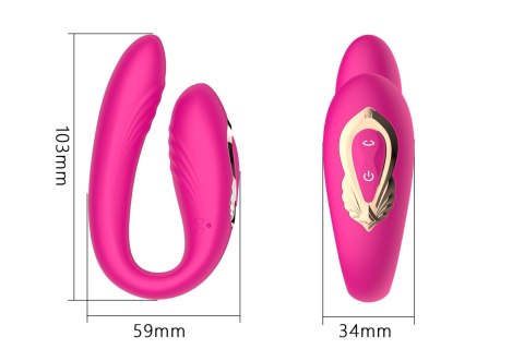 Rotating wearable dual vibrator B - Series Cute Rotating wearable dual vibrator B - Series Cute