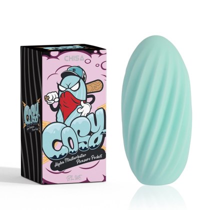Cosy Alpha Pleasure Pocket - kieszonkowy masturbator z TPE, niebieski