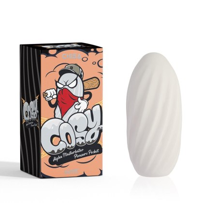 Cosy Alpha Pleasure Pocket - kieszonkowy masturbator z TPE, biały