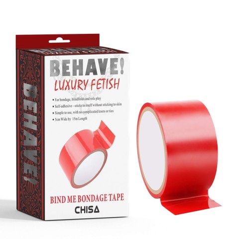 Bind Me Bondage Tape-Red Behave Bind Me Bondage Tape-Red Behave