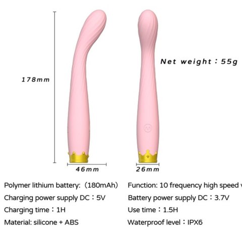 G SPOT VIBRATOR Pink B - series Cute G SPOT VIBRATOR Pink B - series Cute