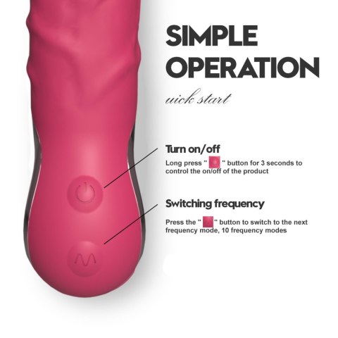 Realistic Vibrator PINK B - series Cute Realistic Vibrator PINK B - series Cute
