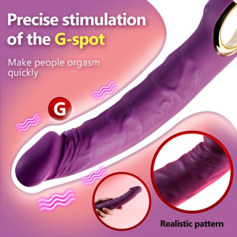 Realistic Vibrator PURPLE B - series Cute Realistic Vibrator PURPLE B - series Cute