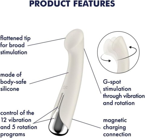 Satisfyer Spinning G-Spot 1 Beige Satisfyer Satisfyer Spinning G-Spot 1 Beige Satisfyer