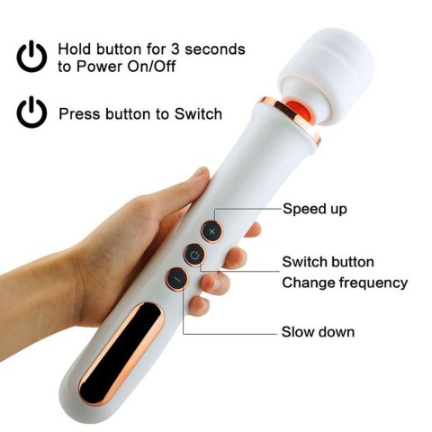 Stymulator-Massager Super Powerful USB White 10 Function B - Series Magic Stymulator-Massager Super Powerful USB White 10 Function B - Series Magic