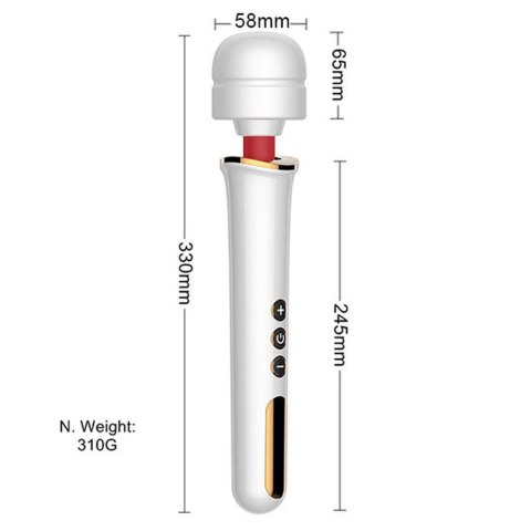 Stymulator-Massager Super Powerful USB White 10 Function B - Series Magic Stymulator-Massager Super Powerful USB White 10 Function B - Series Magic