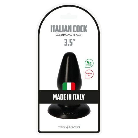 Plug-Italian Cock 3,5""Black Toyz4lovers Plug-Italian Cock 3,5""Black Toyz4lovers