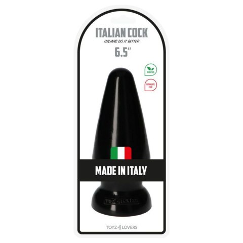 Plug-Italian Cock 6.5""Black Toyz4lovers Plug-Italian Cock 6.5""Black Toyz4lovers