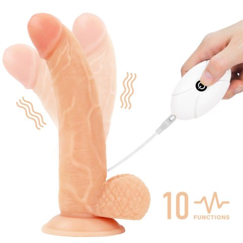 Vibrating Easy Strapon Set 8.5'' Lovetoy Vibrating Easy Strapon Set 8.5'' Lovetoy