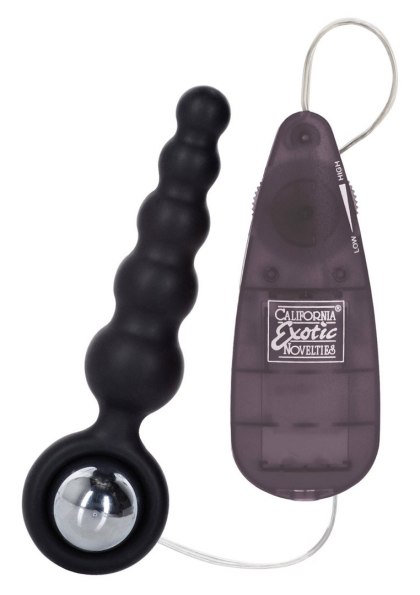CalExotics Booty Shaker - wibrujący korek analny, czarny